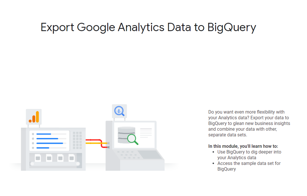 Screenshot from Google Analytics 4 certification course